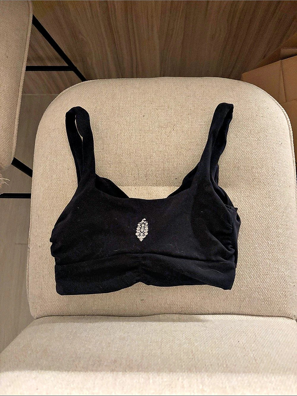 Free People FP Movement Never Better Twist Front Sports Bra Black